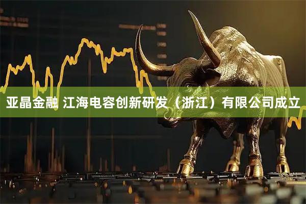 亚晶金融 江海电容创新研发（浙江）有限公司成立